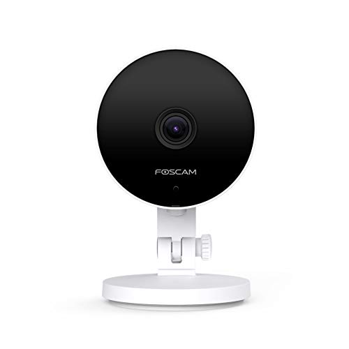 FOSCAM - C2M Cámara de Seguridad IP WiFi 2 MP, detección Humana, Audio bidireccional, visión Nocturna, Compatible con Alexa, (P2P, 1080p, ONVIF) (Blanco)