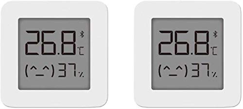 Temperatura y Humedad, para Mijia Bluetooth Sensor de Temperatura de Humedad con Pantalla LCD de Baja Potencia Bluetooth Pegatina de pared, Blanco