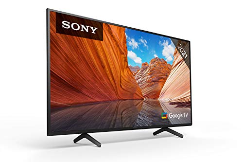 Sony KD50X80J - Smart TV de 50' con 4K Ultra HD, Google TV, Processor X1, Triluminos Pro, HDR (modelo 2021, color negro)